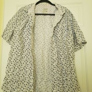 Floral print button up